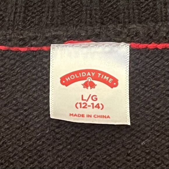 Women’s Feliz Navidad Ugly Christmas Sweater Size Large Holiday Time Sequins - Picture 6 of 6